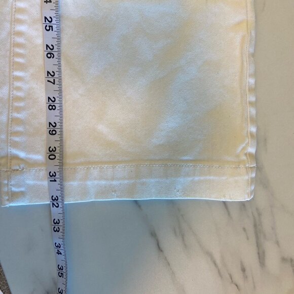 Abercrombie‎ Fitch Patch Pocket White Flare Jeans Women’s 8 Stretch Y2K Low Rise - Picture 13 of 13